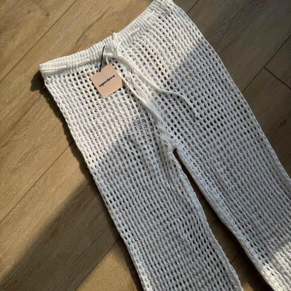 NWT Superdown White Crochet Pants - Picture 7 of 9